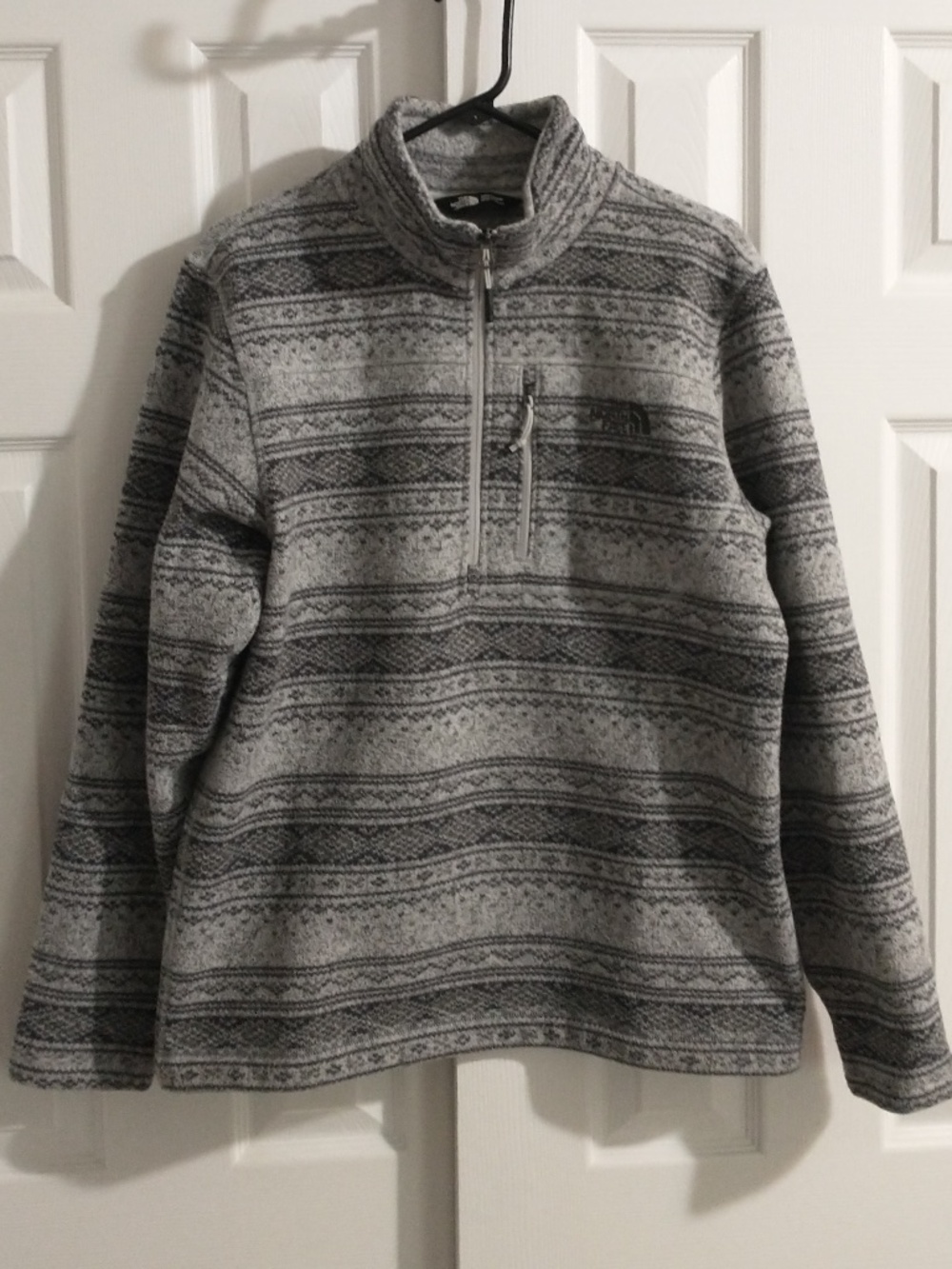 The North Face Gray 1/4 Zip Pullover Fleece
